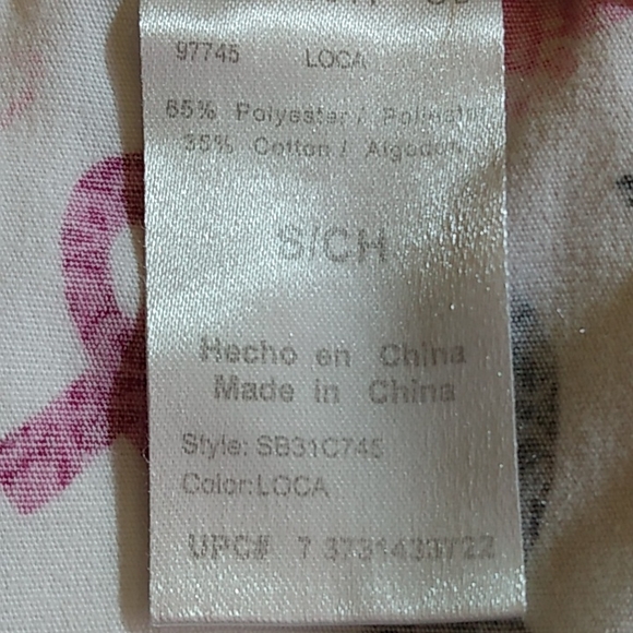 SB Scrub Top โ Pink/White โ V-Neck โ Sizeโ S - Picture 8 of 9